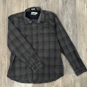 Collared, long sleeve, Calvin Klein button up shirt